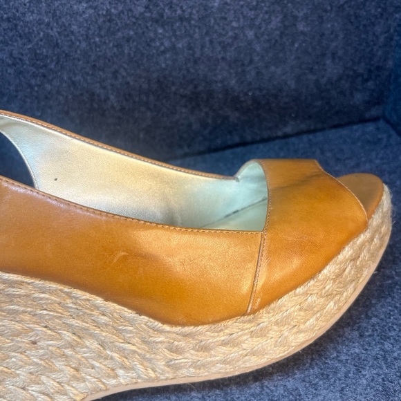 Jessica Simpson Glorie Desert Sand Vachette Strap Back Wedge Sandals Women's 10M - Picture 10 of 16